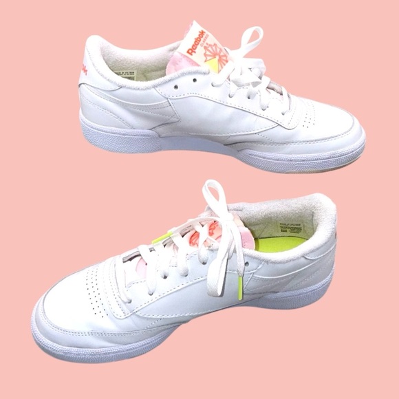 REEBOK Club C 85 - White Orange Flare (Women's 10) - Picture 8 of 12